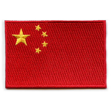 China Chinese Embroidered Country Flag Patch 