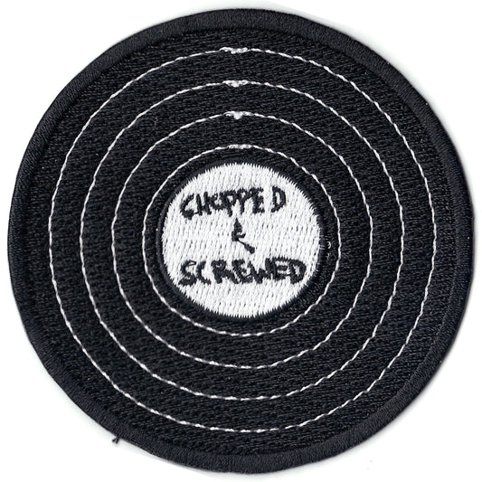 Chopped and Screwed Vinyl Disk Iron On Patch 