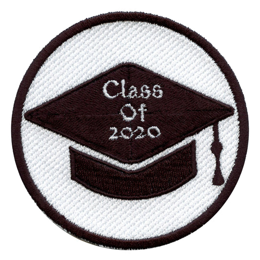 Class Of 2020 Grad Cap Embroidered Iron On Patch 