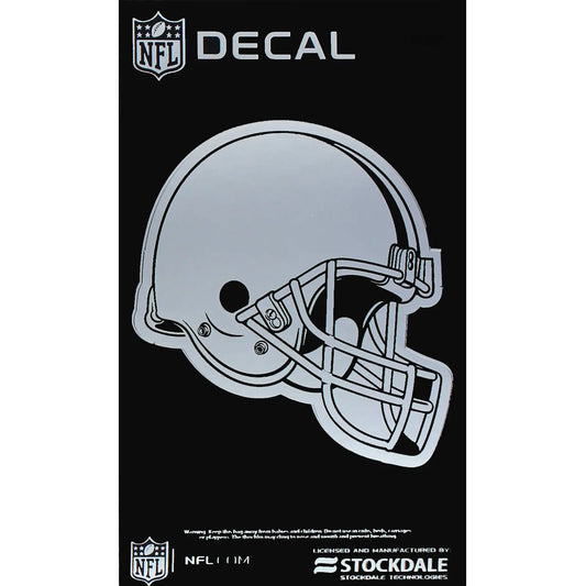Cleveland Browns Metallic Chrome Decal 