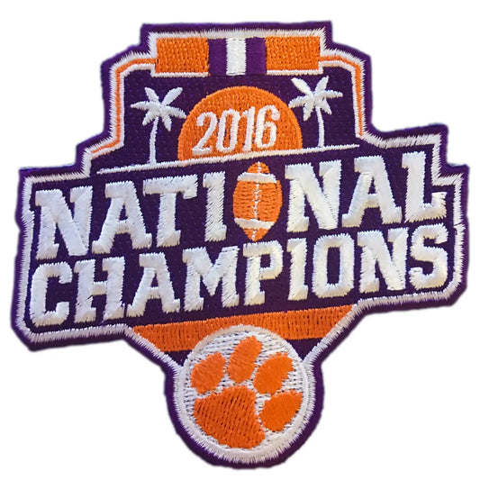 2016 College National Champions Clemson Tigers Football Patch 