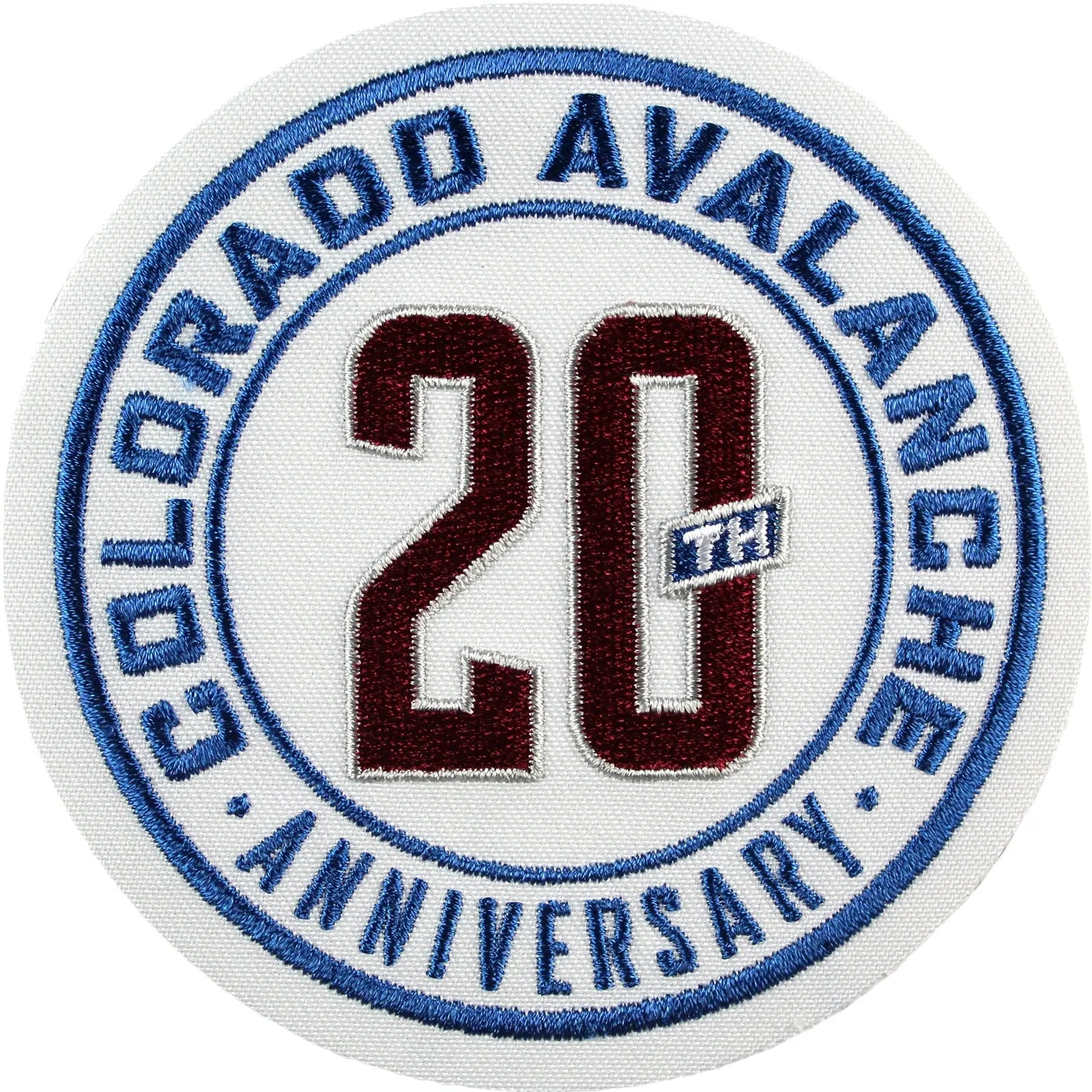2015 Colorado Avalanche Team 20th Anniversary Season Logo Jersey Patch 