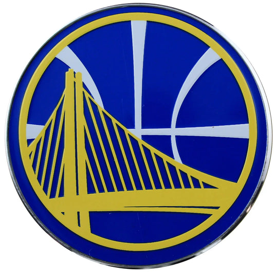 Golden State Warriors NBA Colored Aluminum Car Auto Emblem 