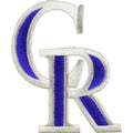 Colorado Rockies 'CR' Script Hat Logo Patch 