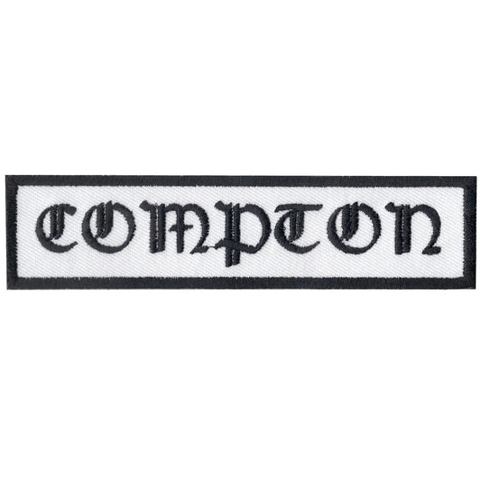 Compton Embroidered Iron On Patch 