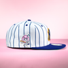 Cotton Candy Bubblegum Hat Patch Baseball Flavor Embroidered Iron On