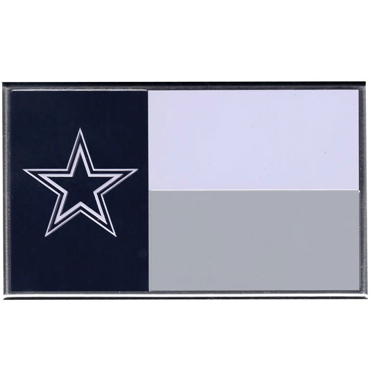 Dallas Cowboys Colored Aluminum Flag Car Auto Emblem 
