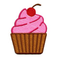 Pink Cupcake Iron On Patch