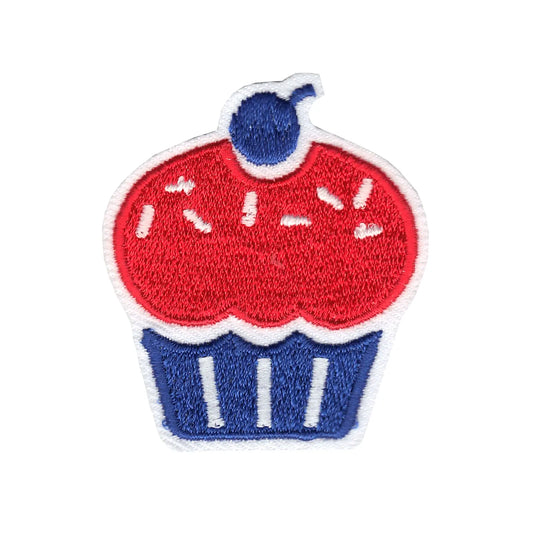 Cupcake Embroidered Iron On Patch 