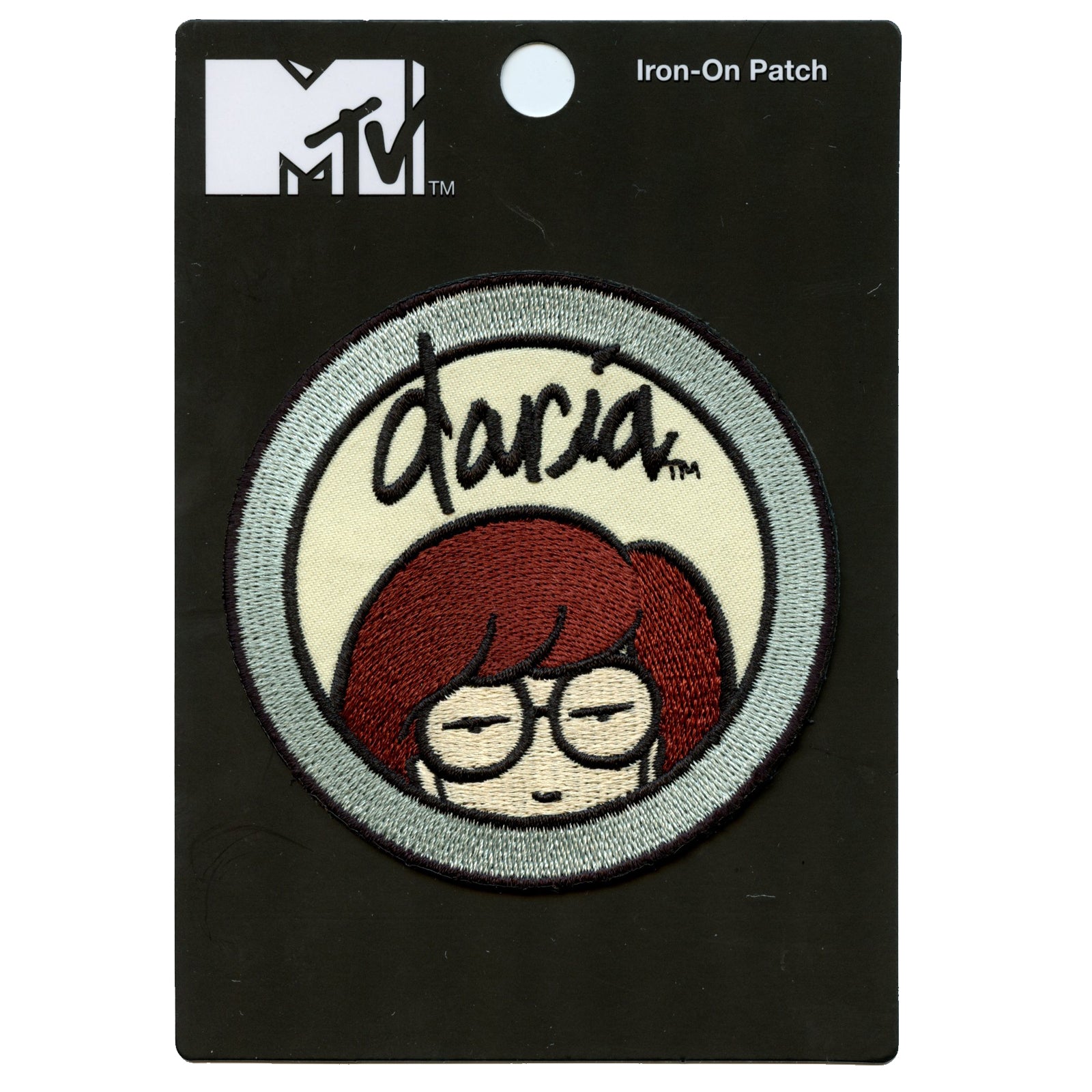 Official Daria Round Logo Embroidered Iron On Patch 