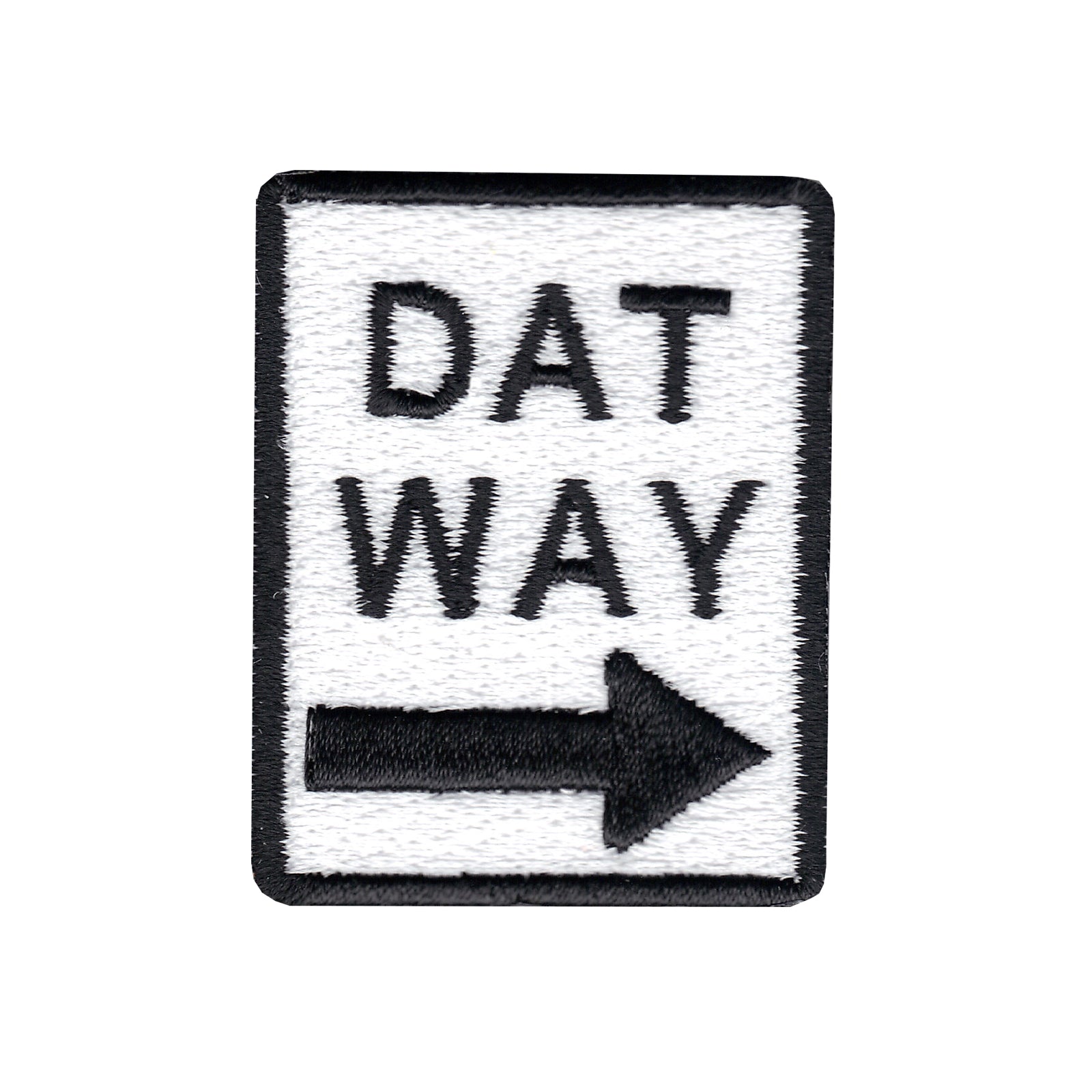 Dat Way Street Sign Iron On Applique Patch – Patch Collection