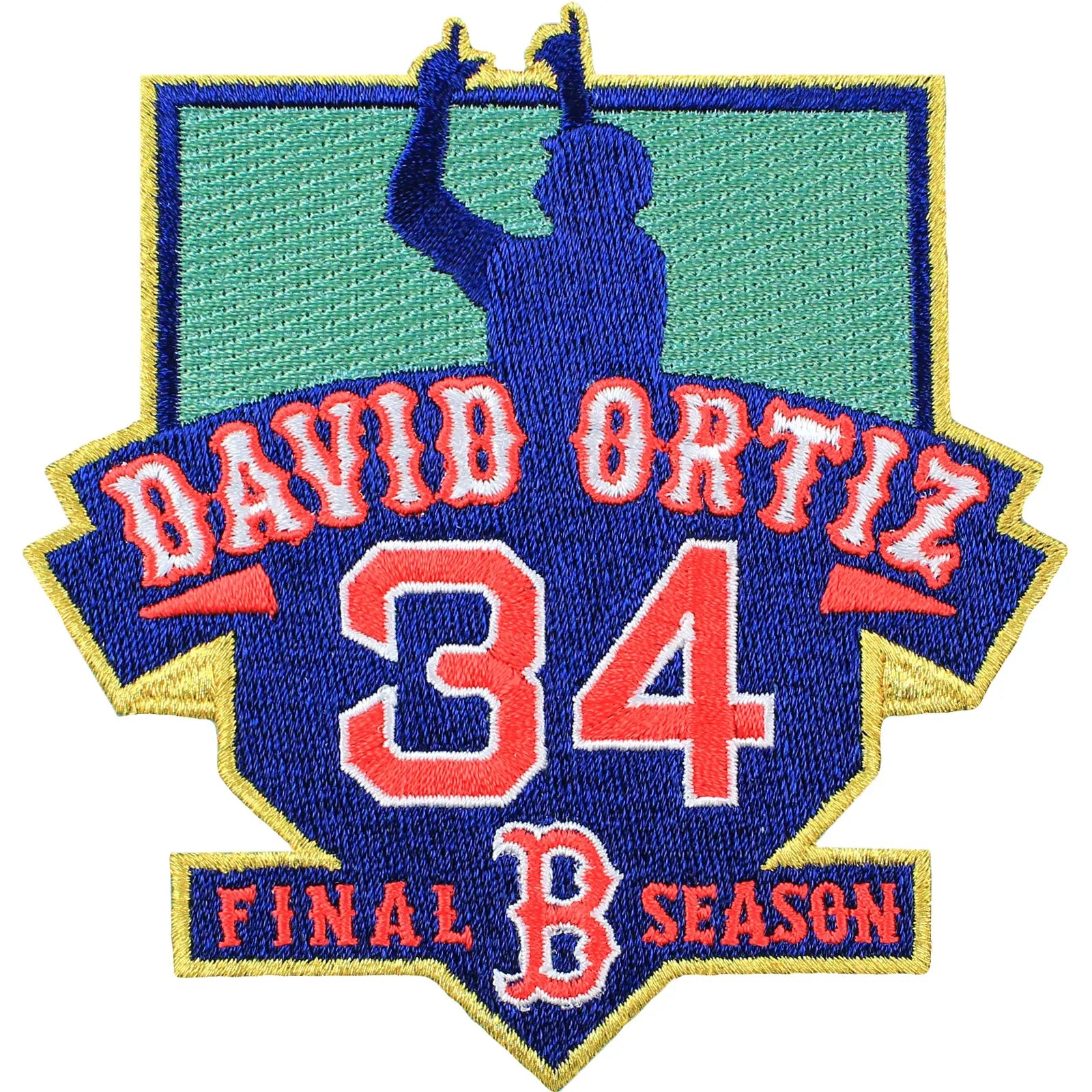 Boston Red Sox David Ortiz  #34 Final Season Patch 