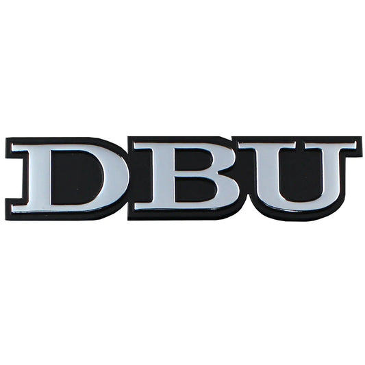 Dallas Baptist University Chrome Solid Metal Team Logo Auto Emblem 