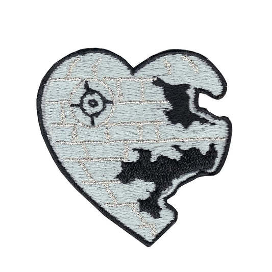 Death Heart Embroidered Iron On Patch 