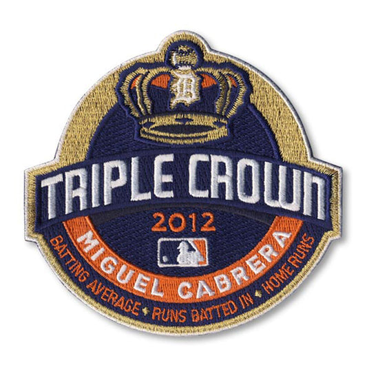 Miguel Cabrera Triple Crown Winner Detroit Tigers Logo Patch 