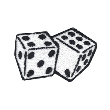 Dice Embroidered Iron On Patch 