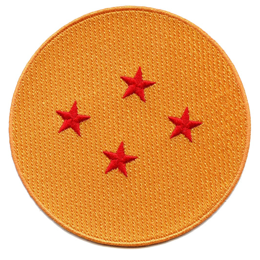 Dragon Ball Z Four Star Dragonball Anime Embroidered Iron On Patch 