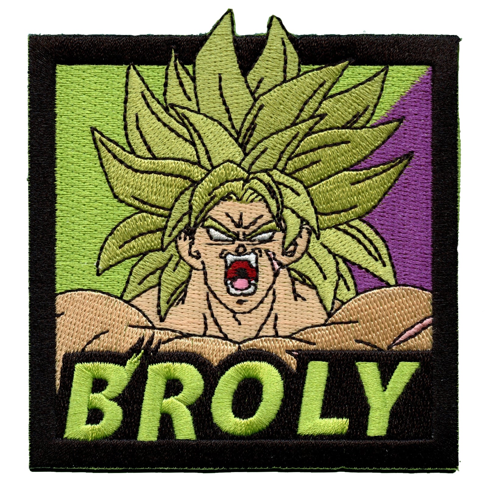 Dragon Ball Super Broly SS Broly Anime Square Embroidered Patch 