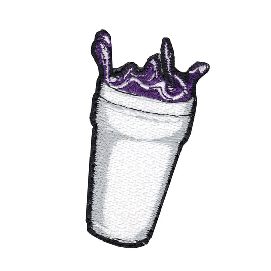 Purple Drank Double Cup Love Iron On Patch 