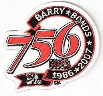 Barry Bonds 756th Home Run Patch 