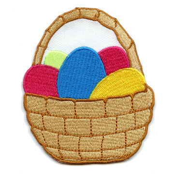 Easter Egg Basket Iron On Patch 