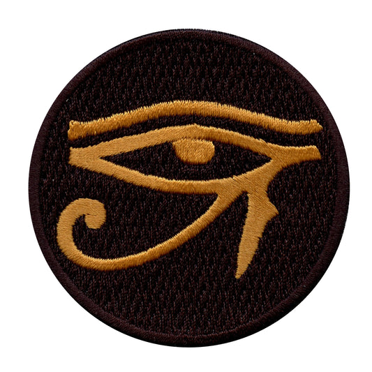 Egyptian Eye Of Horus Round Iron On Patch 
