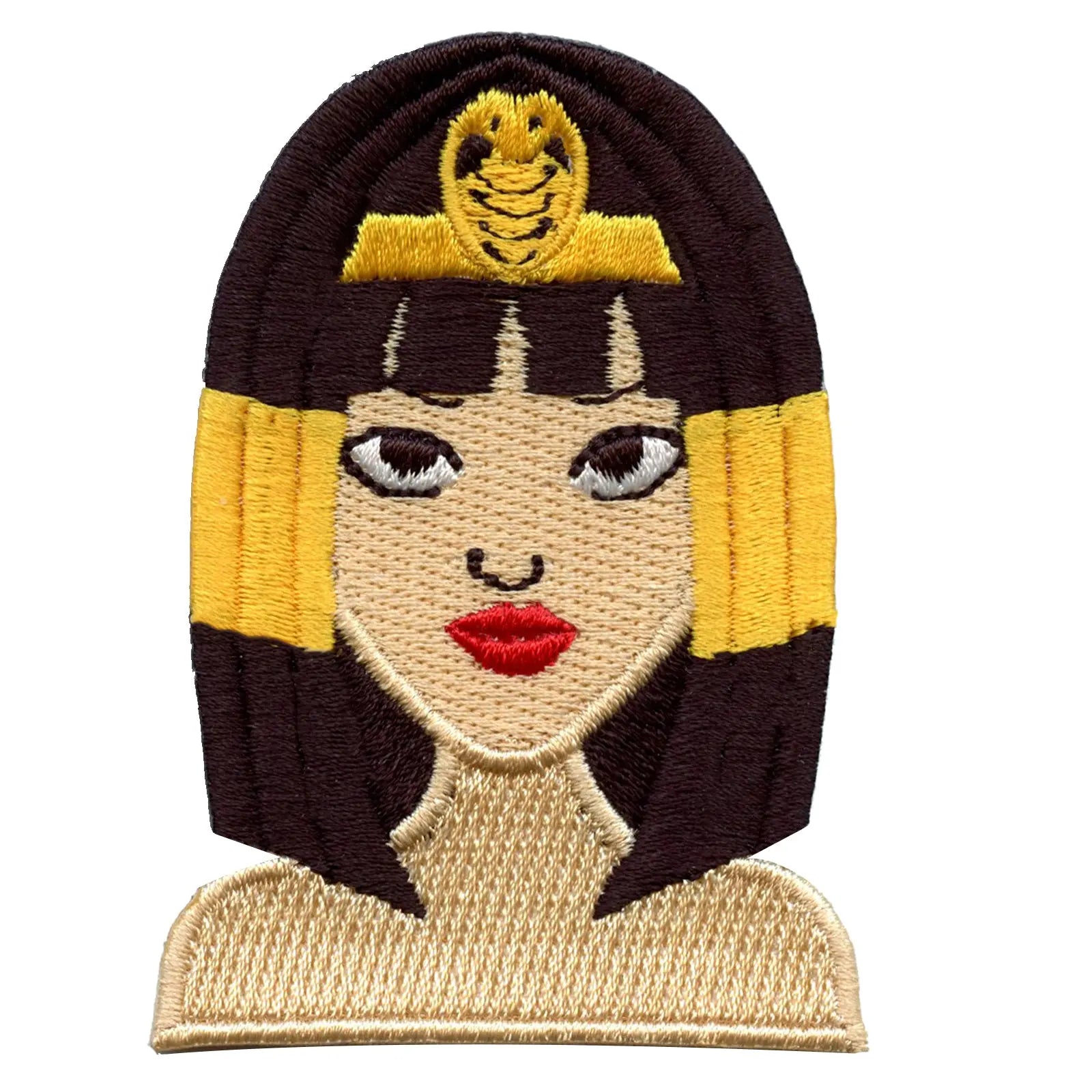 Cleopatra Portrait Embroidered Iron On Patch 