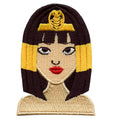 Cleopatra Portrait Embroidered Iron On Patch