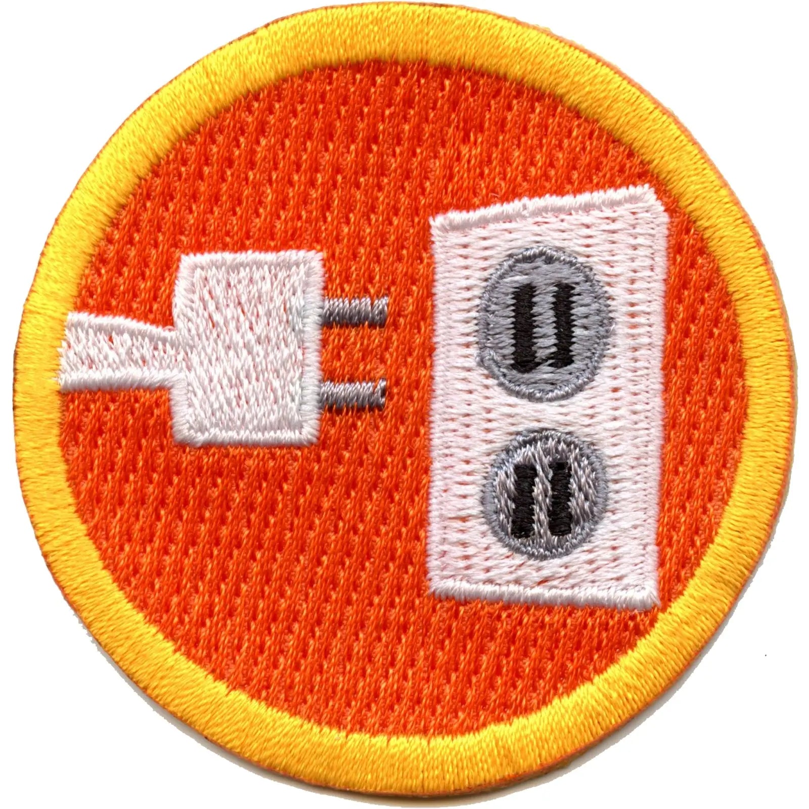 Electrical Plug Safety Merit Badge Embroidered Iron-on Patch – Patch ...