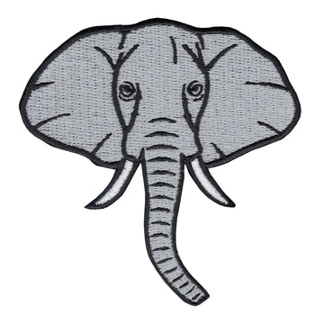 Elephant Embroidered Iron On Patch 