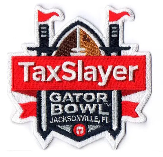 Tax Slayer Gator Bowl Game Jersey Patch In Jacksonville 2022 Notre Dame Gamecocks