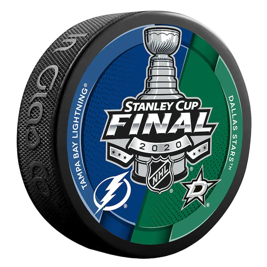 2020 NHL Stanley Cup Final Dueling Puck  Dallas Stars vs Tampa Bay Lightning 