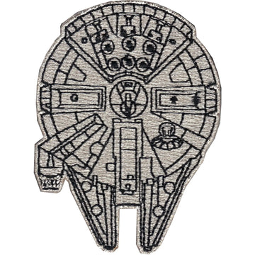 Star Wars Millennium Falcon Top View Iron On Patch 