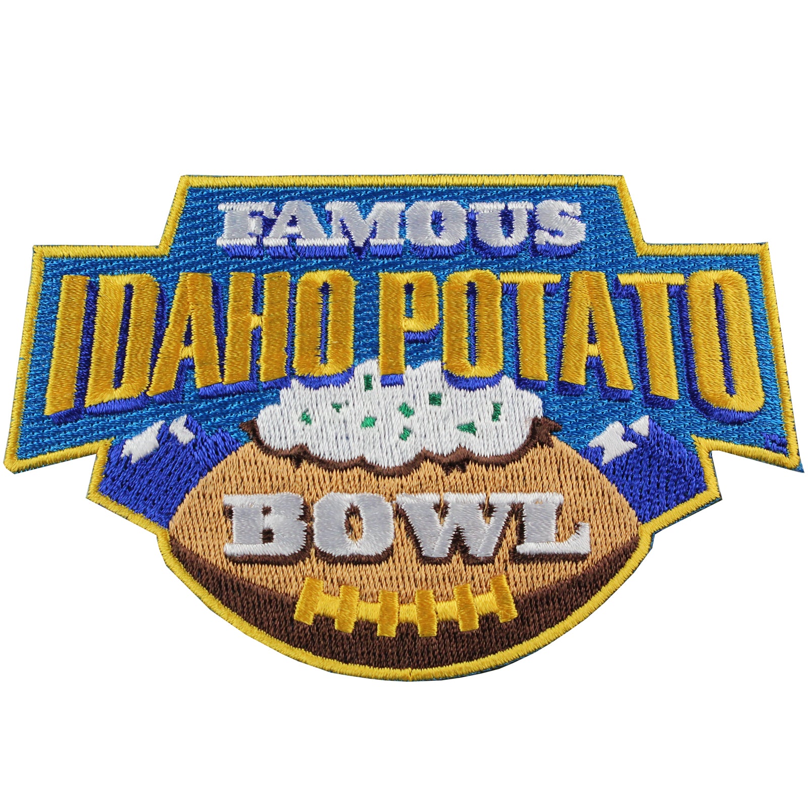 Famous Idaho Potato Bowl Jersey Patch (2015 Akron vs. Utah State) 