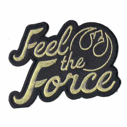 Star Wars The Last Golden 'Feel The Force' Logo Iron On Patch 