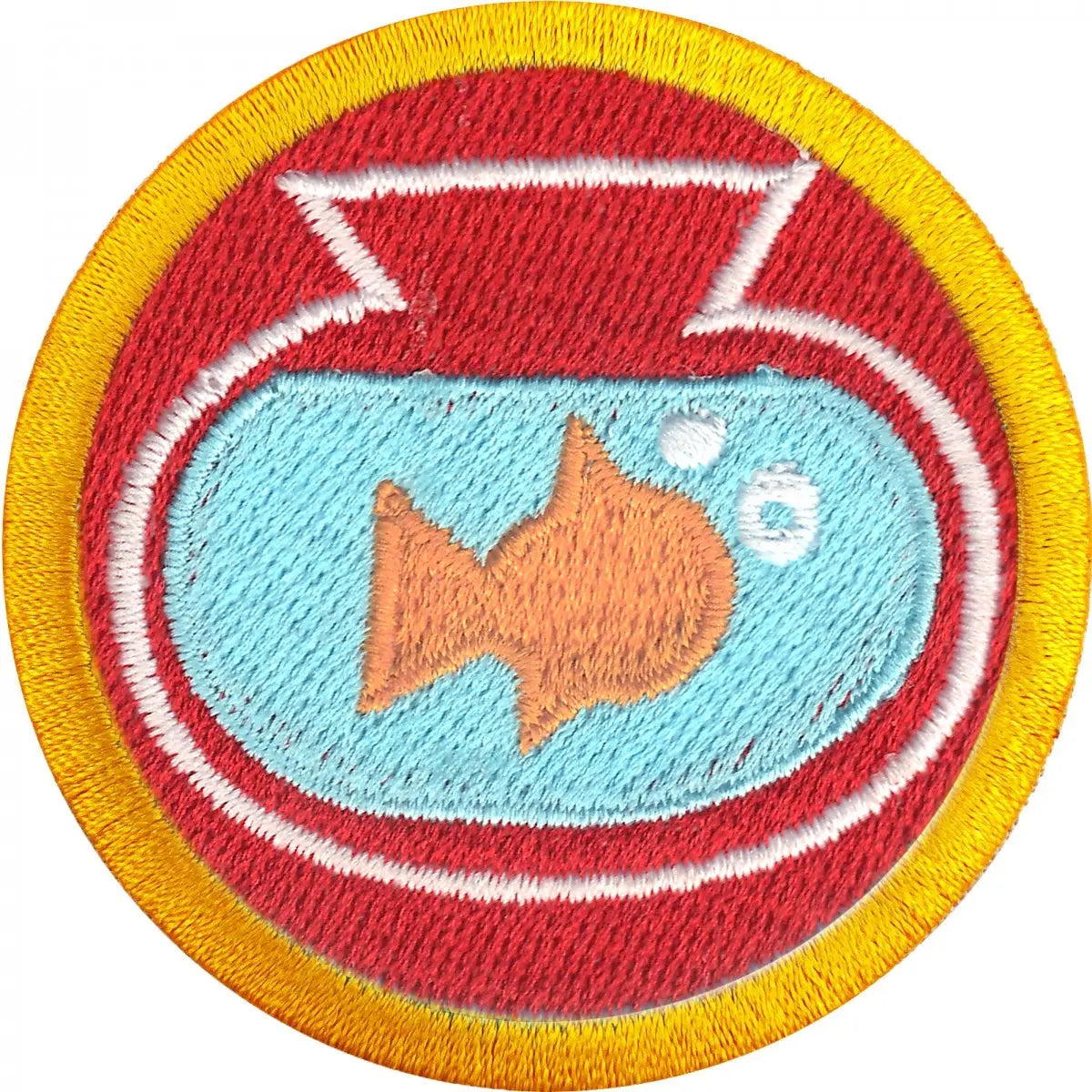 Fish Bowl Care Wilderness Scout Merit Badge Iron on Patch 