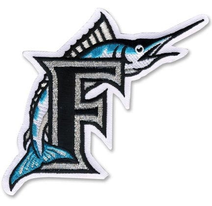 Florida Marlins "F" Logo Sleeve Jersey Patch (1993-2011) 