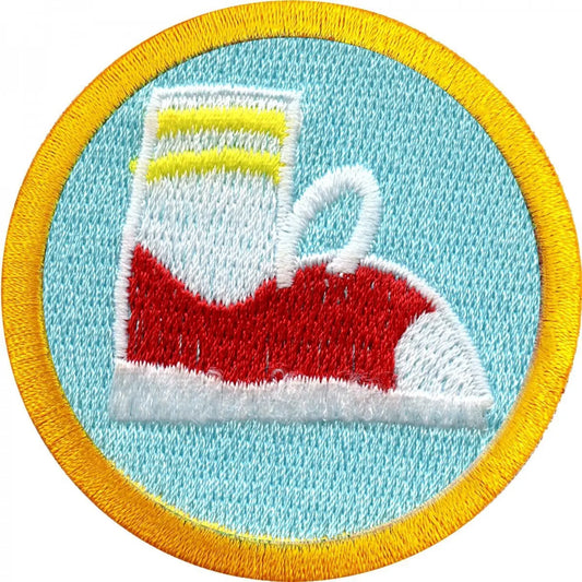 Shoe Cleaning Merit Badge Embroidered Iron-on Patch 