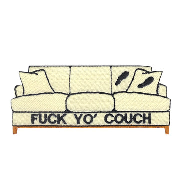 Dirty Couch Embroidered Iron On Patch 