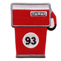 Red Fuel Gas Pump Emoji Iron On Embroidered Patch