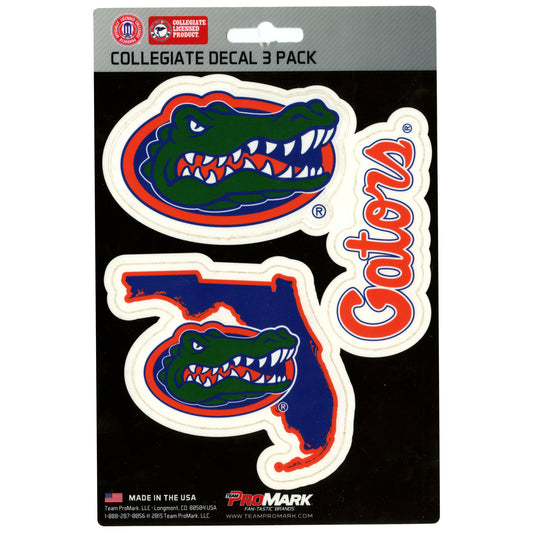 Florida Gators Decal 3 Pack 