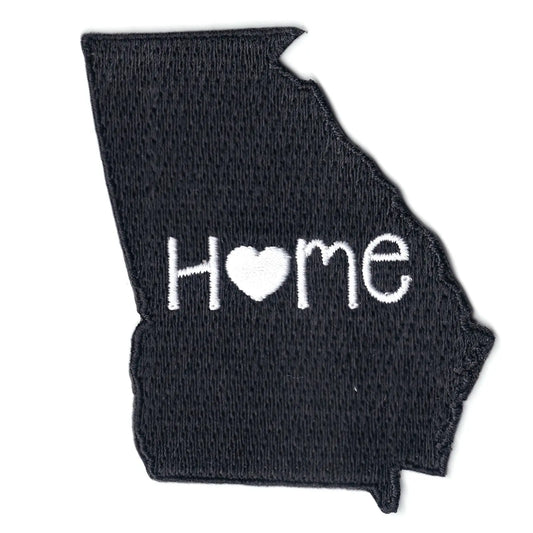 Georgia Home State Embroidered Iron On Patch 