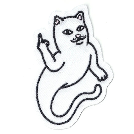 Bad Cat Ghost Meme Iron On Patch 