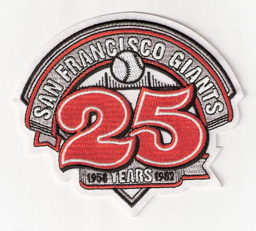 1982 San Francisco Giants 25th Anniversary Patch 