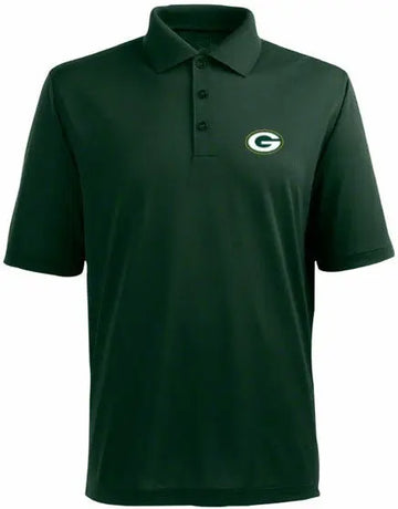 Green Bay Packers Short Sleeve Polo Shirt by NFL Team Apparel Medium Tall 