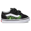 Vans Old Skool x Green Skulls Custom Handmade Toddlers Shoes By Patch Collection 