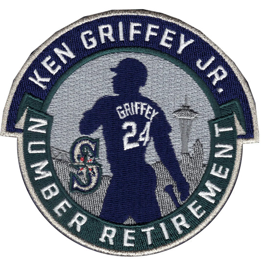 Seattle Mariners Ken Griffey Jr Number Retirement Patch (Teal) 