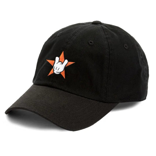 Houston Star Hand Emoji H-Town Dad Hat Embroidered Curved Adjustable Baseball Cap 