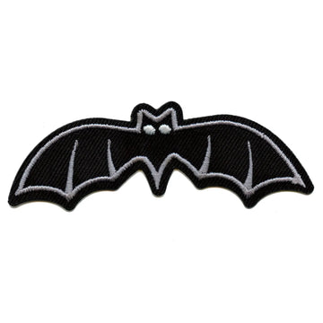 Halloween Bat Iron On Embroidered Patch 