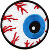 Halloween Eyeball Iron On Embroidered Patch 
